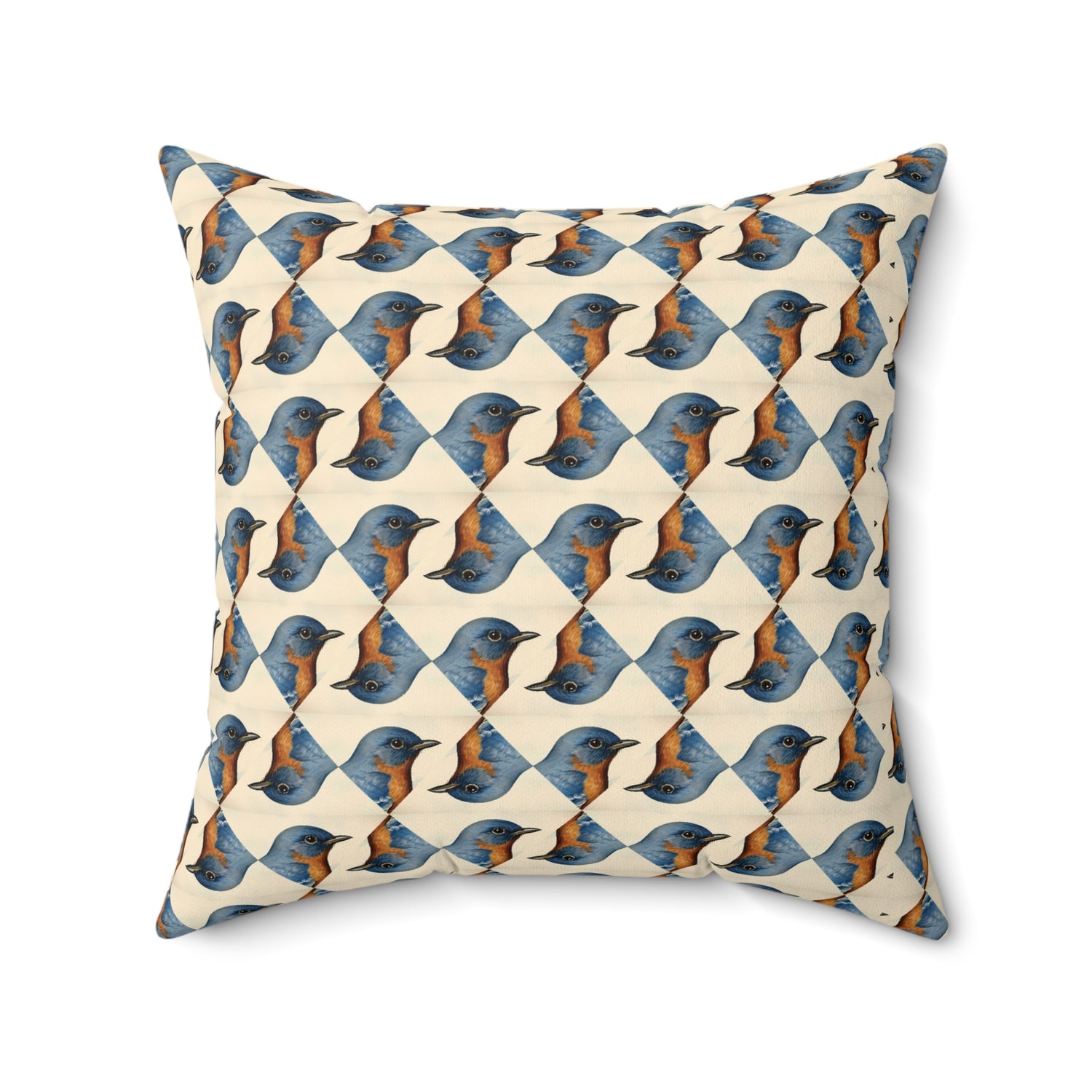 Bird Lover Square Throw Pillow - Spun Polyester - Double-Sided Print - Concealed Zipper - Available in 4 sizes.