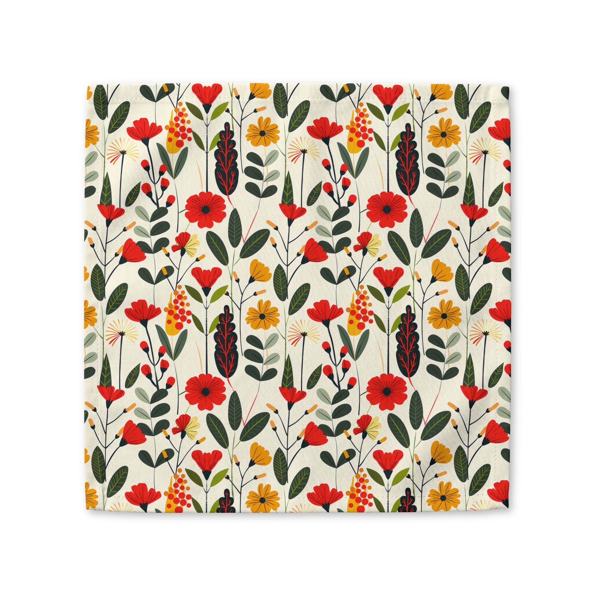 Autumn Bloom Delight cotton twill napkin