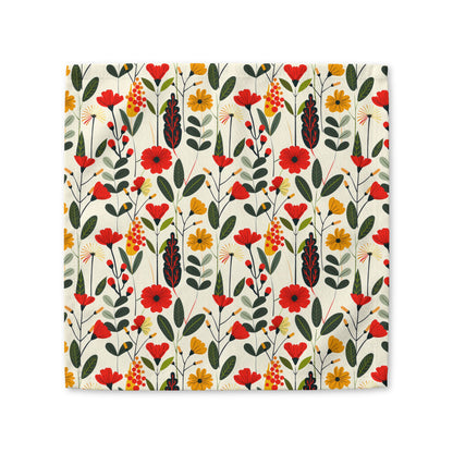 Autumn Bloom Delight cotton twill napkin