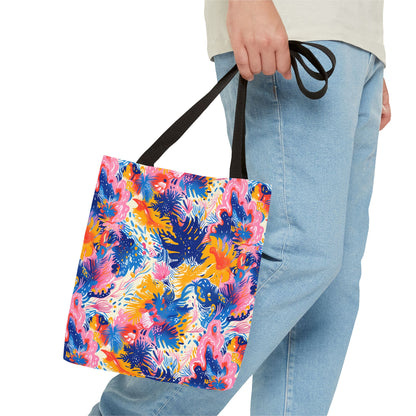 Splatter Blossom Tote Bag - Make a Splash with Every Step! Available in 3 sizes.
