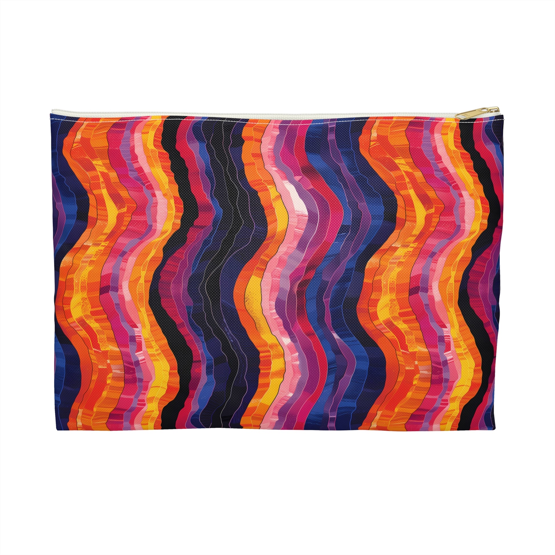 Desert Sunset Waves Accessory Pouch - Ride the Golden Waves of the Desert Sunset! Available in 2 sizes.