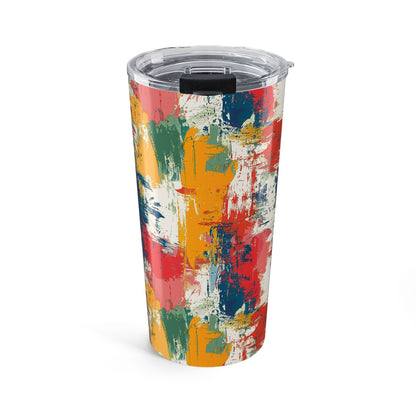 Paint Splash Palette Insulated Tumbler - 20 oz. Stainless Steel, Glossy Finish