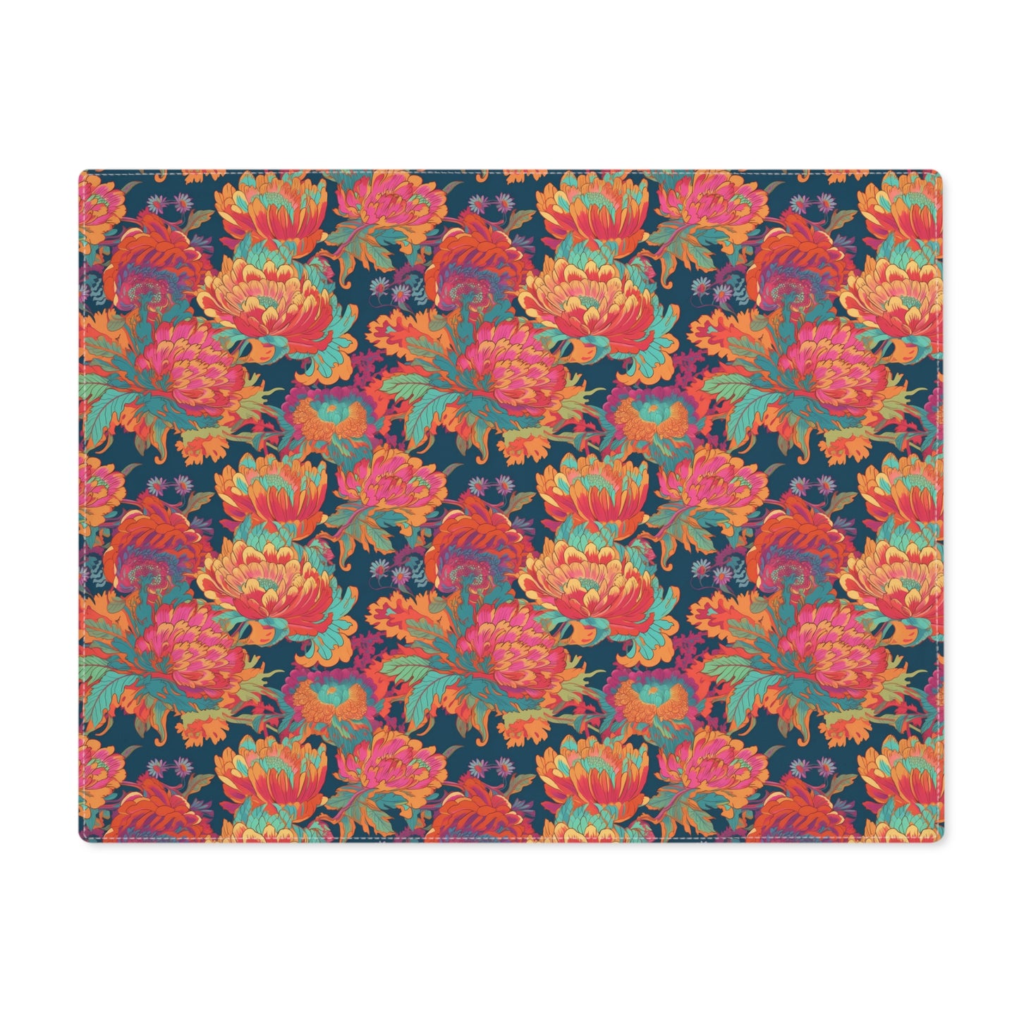 Psychedelic Flower Power Placemat - 18" x 14".