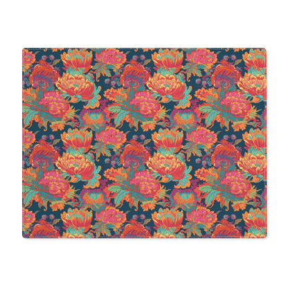 Psychedelic Flower Power Placemat - 18" x 14".