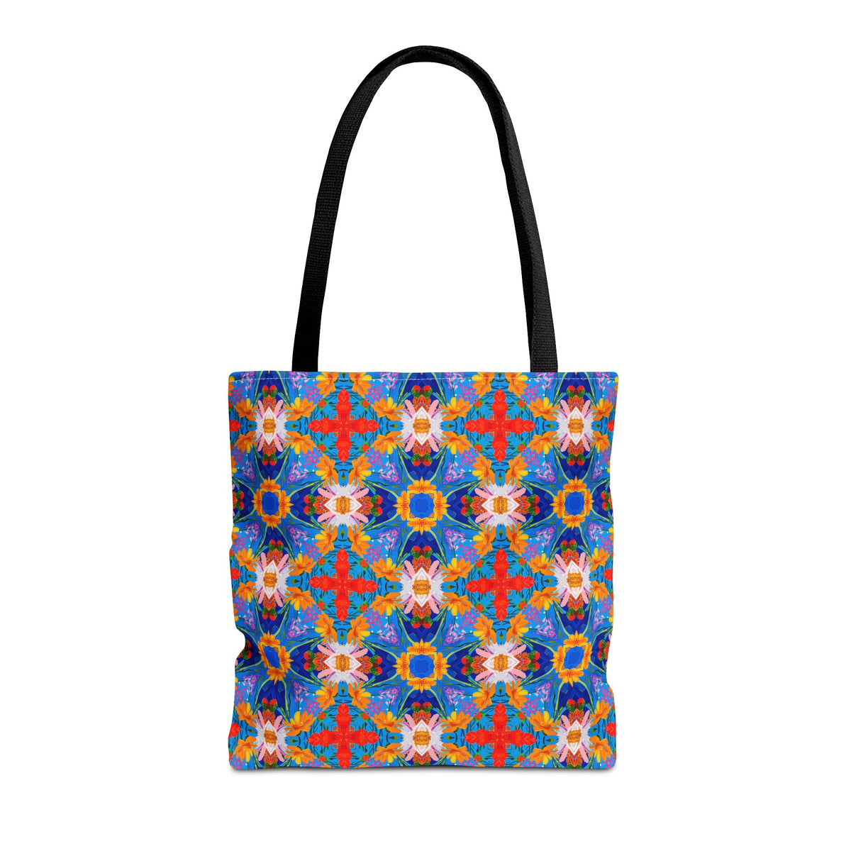 Floral Tapestry Wanderlust Tote Bag - Wander in Style with a Tapestry of Color! Available in 3 sizes.