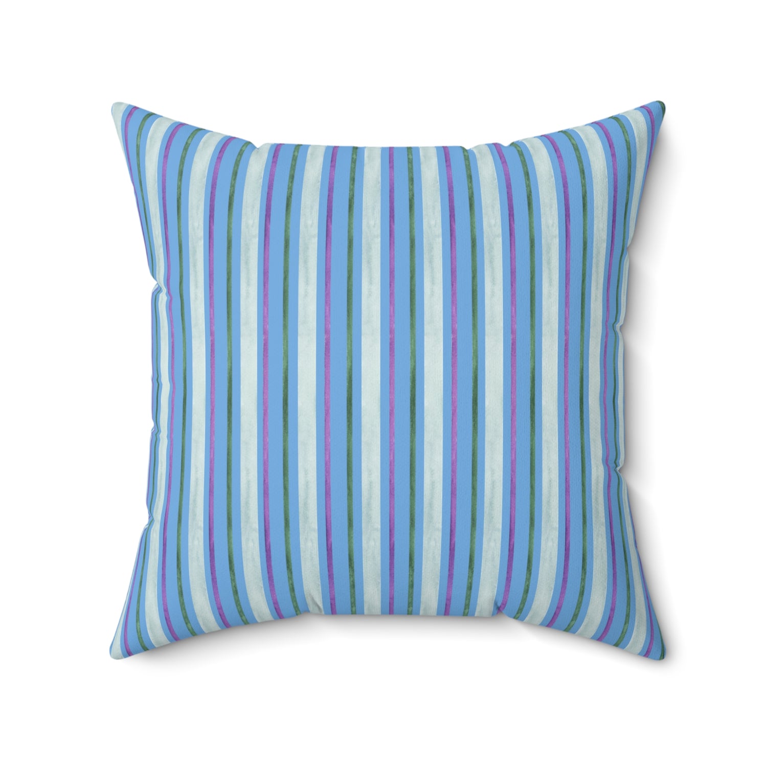 Stripe Hype Square Throw Pillow - Spun Polyester - Double-Sided Print - Concealed Zipper - Available in 4 sizes.