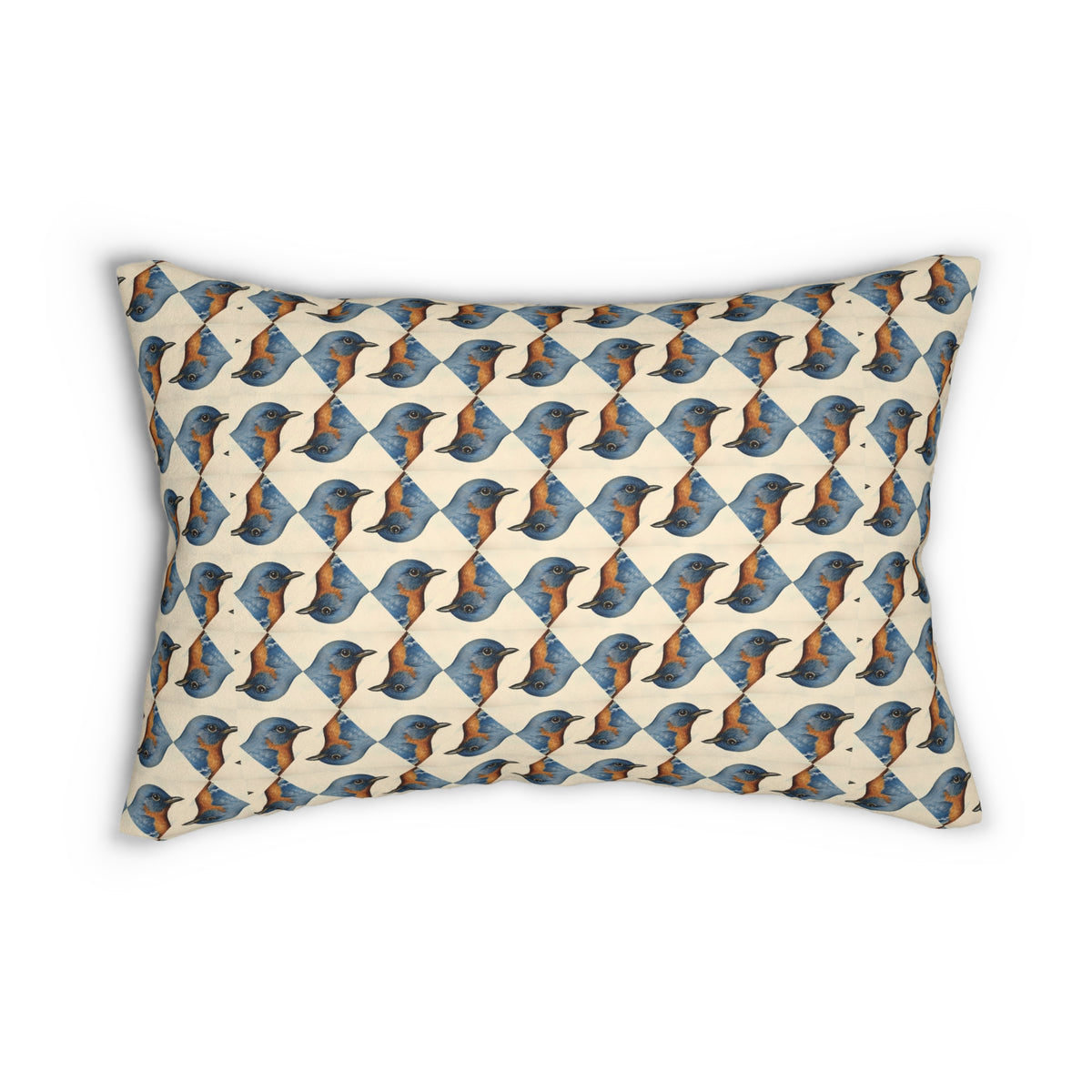 Bird Lover Lumbar Pillow - Spun Polyester - Double-Sided Print - Concealed Zipper - 20 x 14