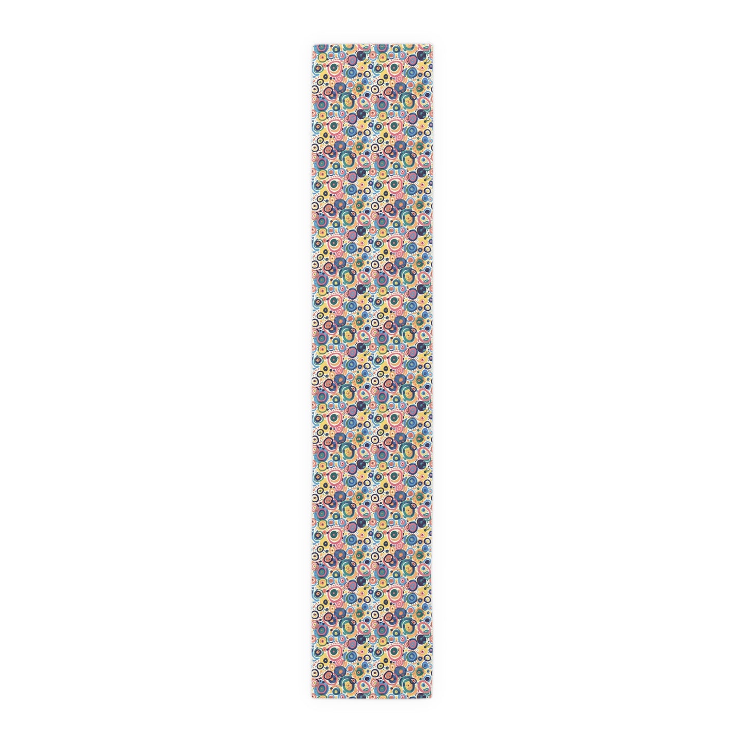 Pop Art Swirls Table Runner - Cotton Twill - Available in 2 sizes: 16" x 72" and 16" x 90".
