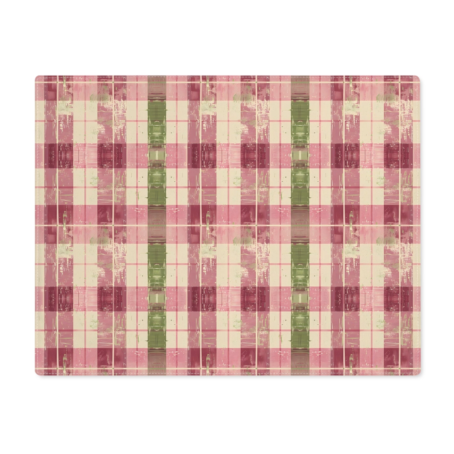 Spring Serenade Plaid Placemat - 18" x 14".
