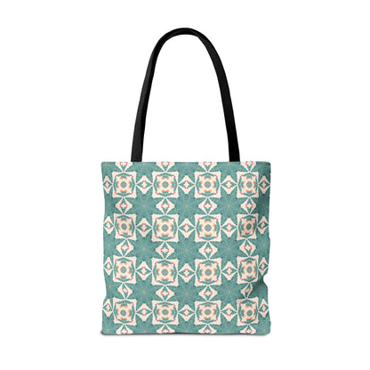 Desert Cactus Star Tile Tote Bag - Carry Southwest Charm Wherever You Go! Available in 3 sizes.