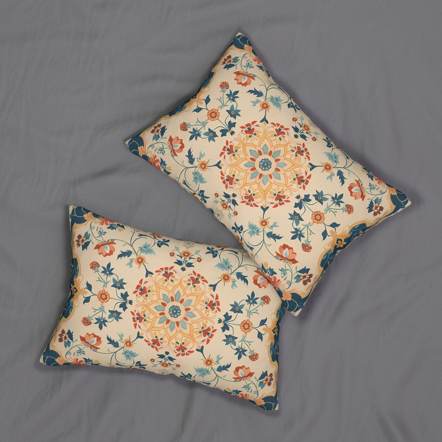 Alhambra Garden Lumbar Pillow - Spun Polyester - 20" x 14" - The Square Throw Pillow's Matching Mate.