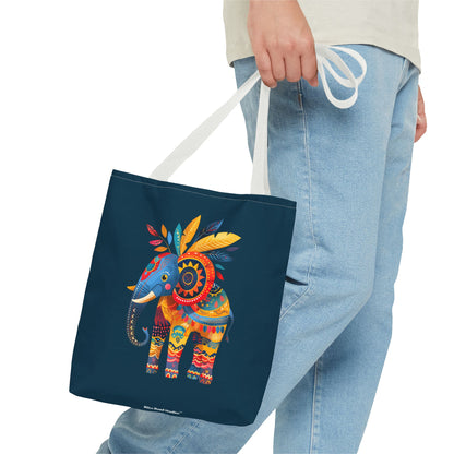 Ethnic Elephant Tote Bag - Carry the Spirit of the African Savanna with the Ethnic Elephant Tote! Available in 3 sizes.