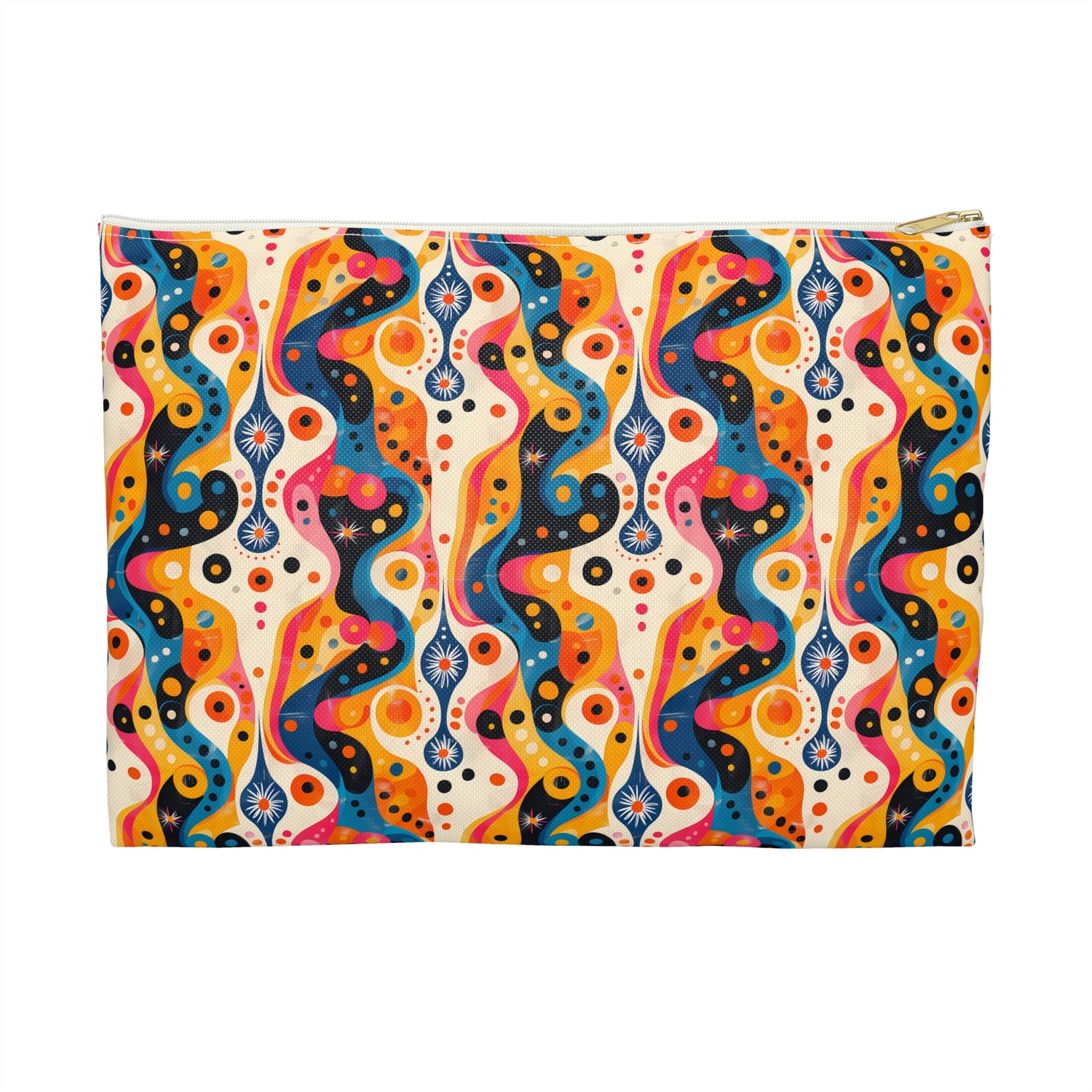 Midcentury Lava Lamp Accessory Pouch - Groove Through Your Time with Retro Vibes! Available in 2 sizes.