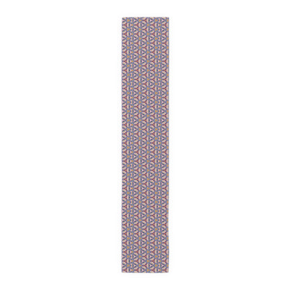 Prismatic Petal Paradise Table Runner - Cotton Twill - Available in 2 sizes: 16" x 72" and 16" x 90".