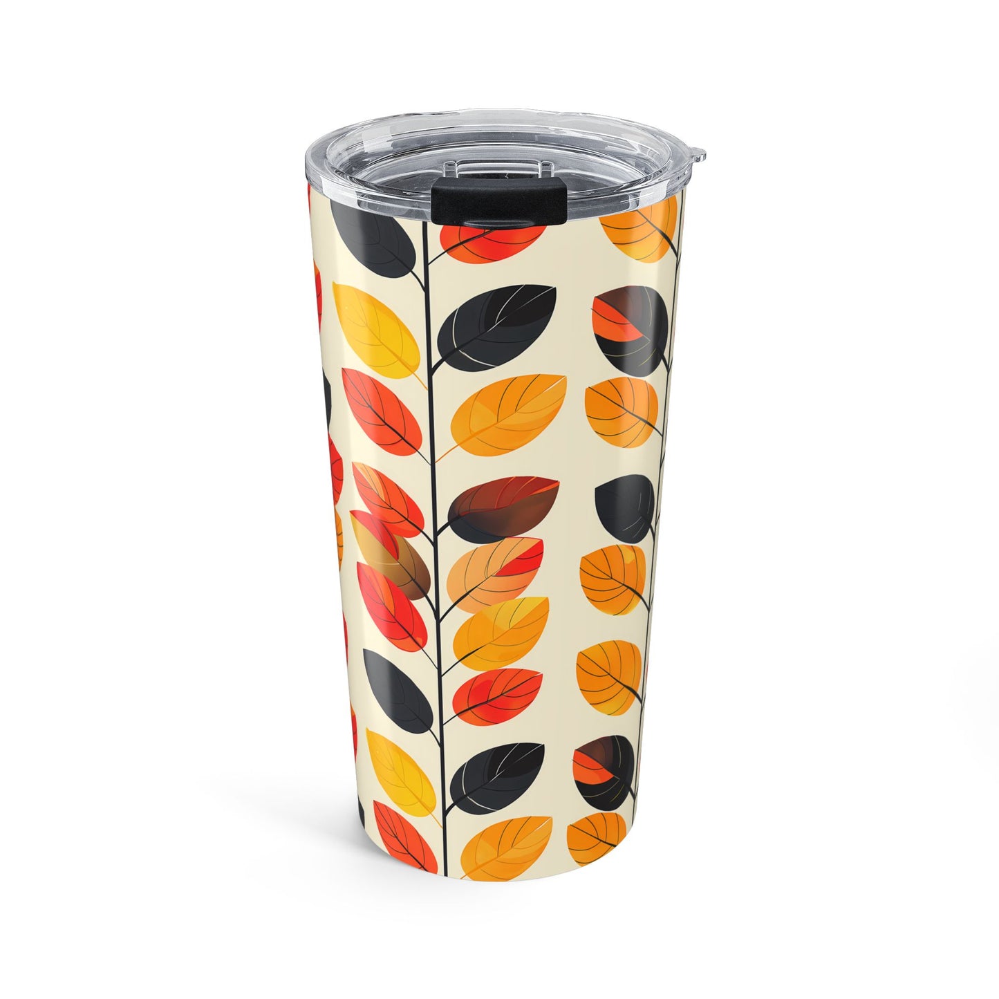Retro Vines Insulated Tumbler - 20 oz. Stainless Steel, Glossy Finish