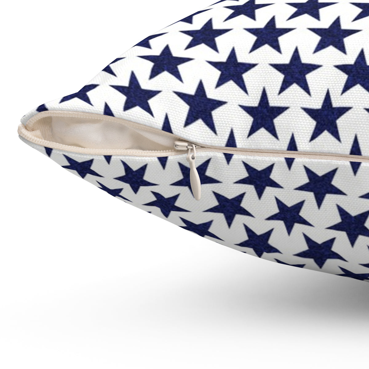 Starry Salute Square Throw Pillow - Spun Polyester - Double-Sided Print - Concealed Zipper - Available in 4 sizes.