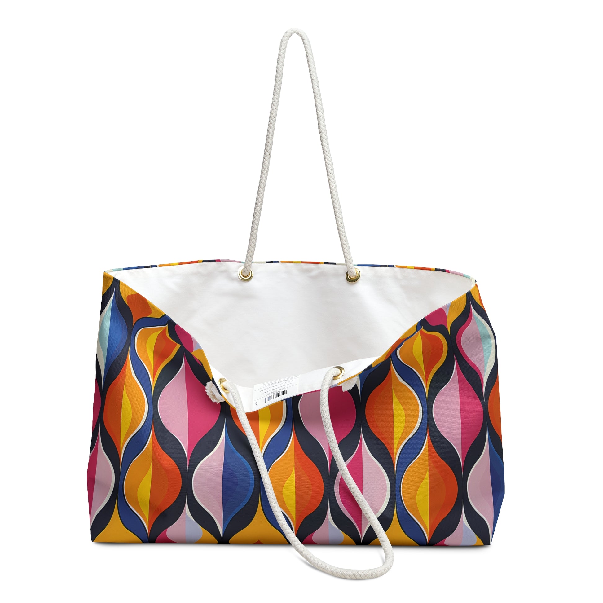 Lattice Dreams Weekender Bag - Dream in Style - Where Playful patterns Meet Chic Elegance!