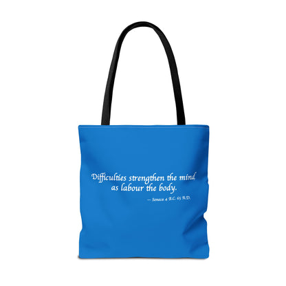 Strength Through Challenges Tote Bag - Carry Wisdom - Embrace Strength! Available in 3 sizes.