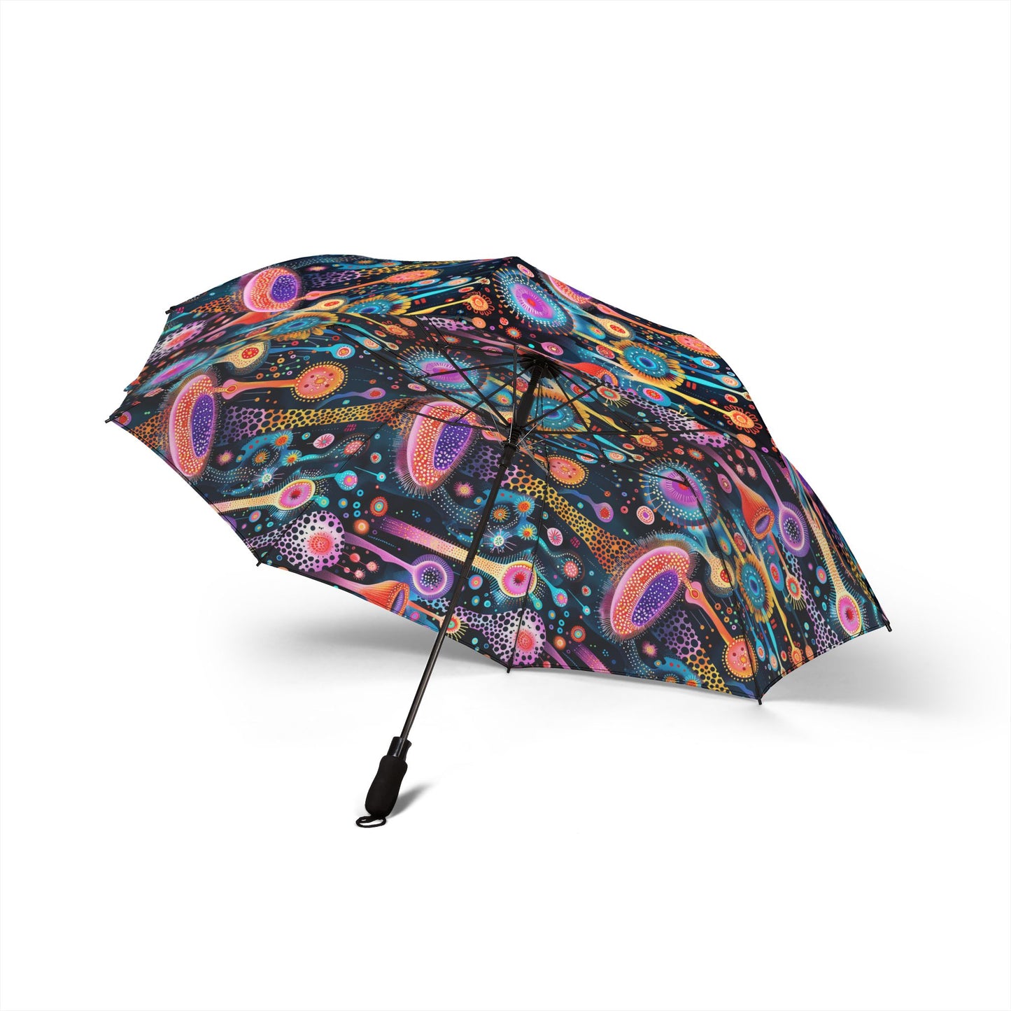 Surreal Seascape Forest Foldable Umbrella - Compact Semi-Automatic Travel Umbrella