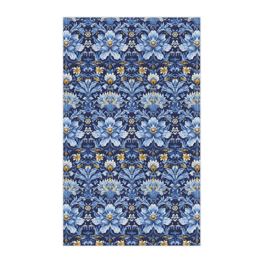British Heritage Floral Kitchen Towel - Cotton Twill - 18" x 30"