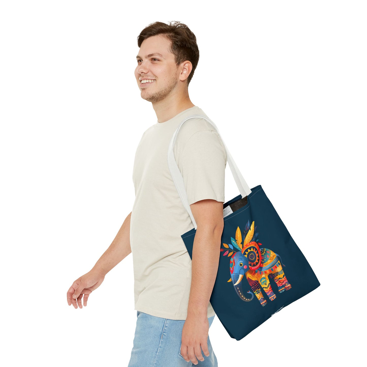 Ethnic Elephant Tote Bag - Carry the Spirit of the African Savanna with the Ethnic Elephant Tote! Available in 3 sizes.
