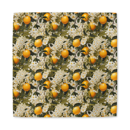 Lemony Blossoms cotton twill napkin