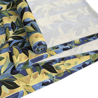 Olive Orchard Stripes Table Runner - Cotton Twill - Available in 2 sizes: 16" x 72" and 16" x 90".