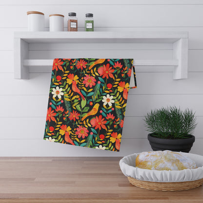 Blooming Bird Wonderland Kitchen Towel - Cotton Twill - 18" x 30"
