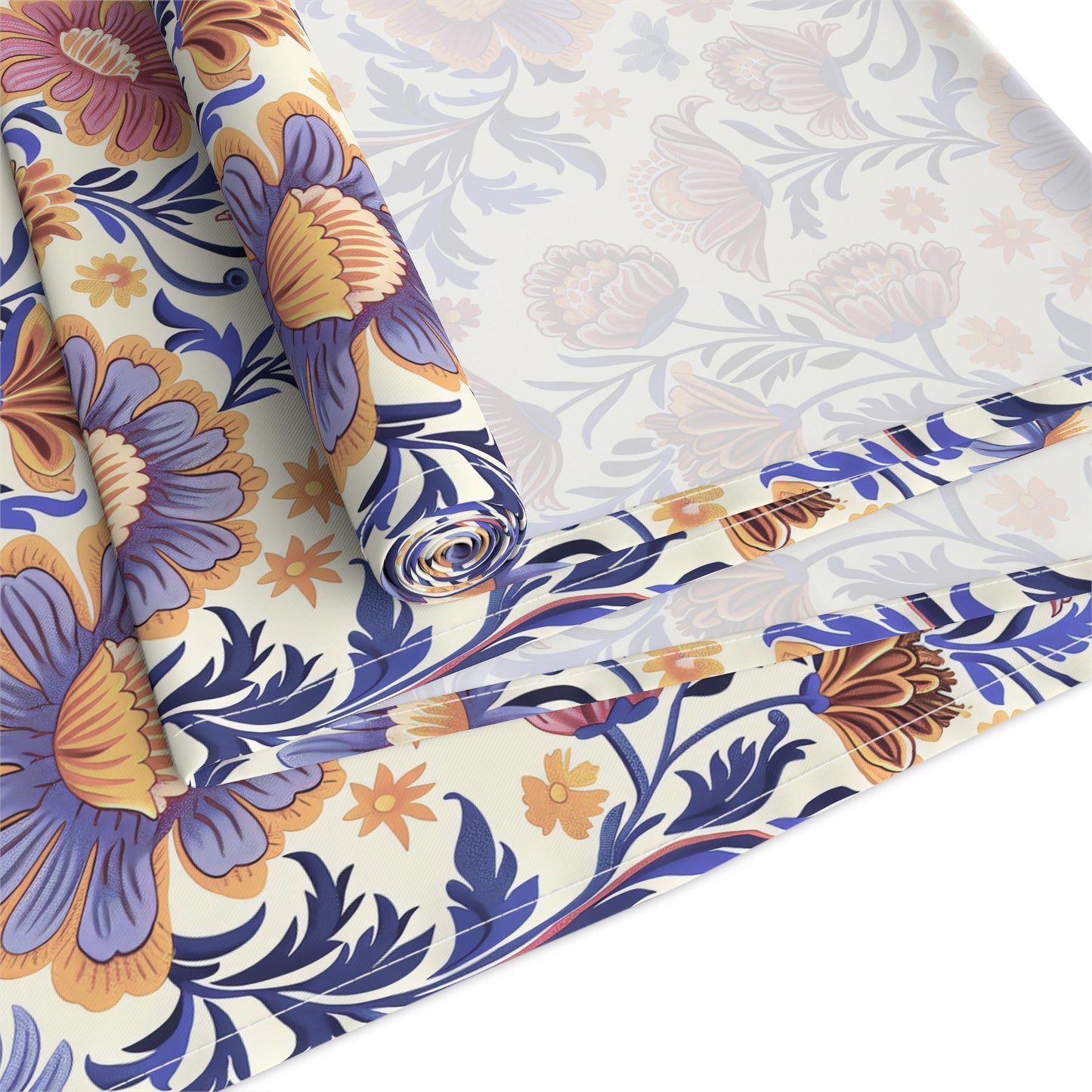 Regal Blossom Table Runner - Cotton Twill - Available in 2 sizes: 16" x 72" and 16" x 90".