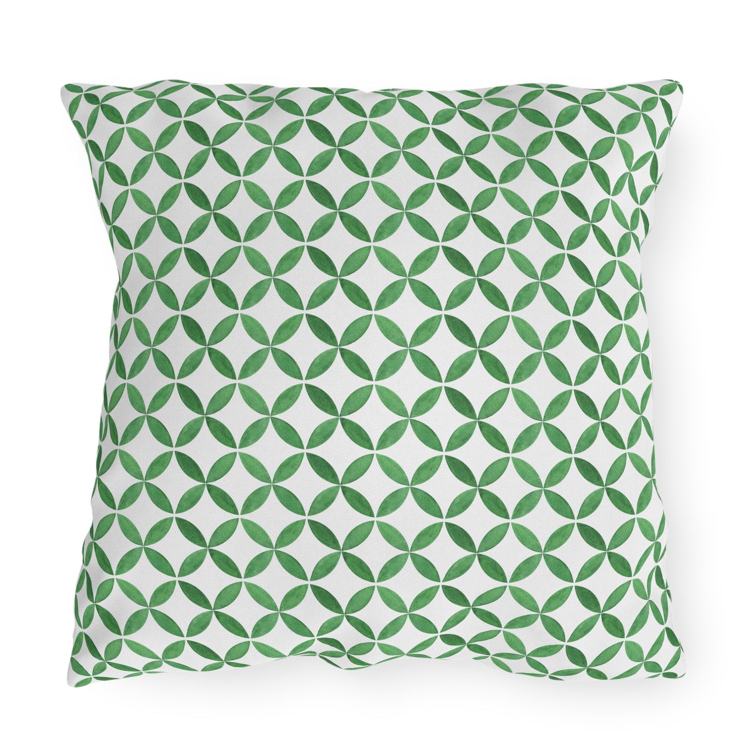 Coin Toss Chic Square Outdoor Pillow - Spun Polyester - UV-Resistant - Water Resistant - Available in 3 sizes.