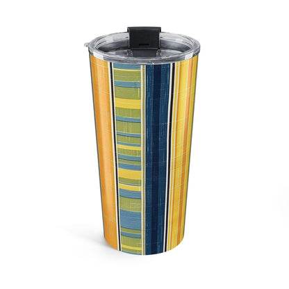 Summer Stripes Delight Insulated Tumbler - 20 oz. Stainless Steel, Glossy Finish