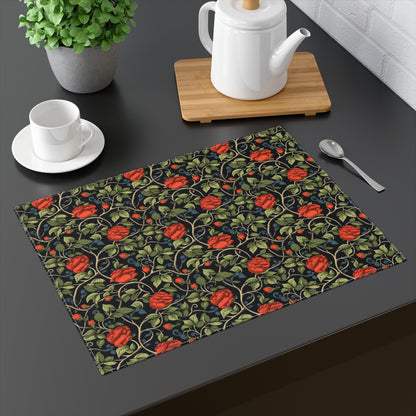 Red Red Rose Placemat - 18" x 14".