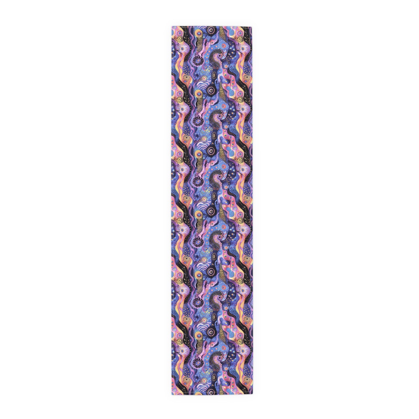 Purple Craziness Table Runner - Cotton Twill - Available in 2 sizes: 16" x 72" and 16" x 90".