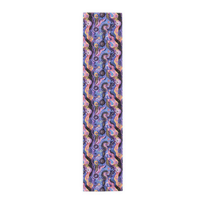 Purple Craziness Table Runner - Cotton Twill - Available in 2 sizes: 16" x 72" and 16" x 90".