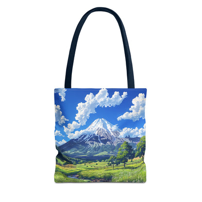 Mount Fuji Serenity Tote Bag - Carry the Tranquil Beauty of Japan's Iconic Peak! Available in 3 sizes.