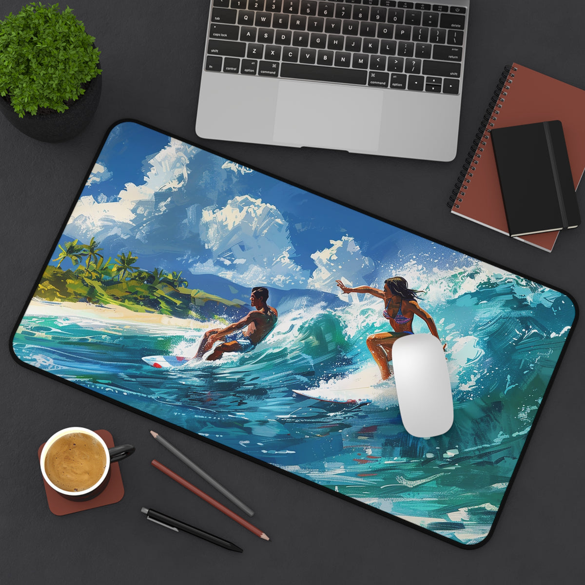 Wave Rider Desk Mat (Desk Pad) - Available in 3 sizes