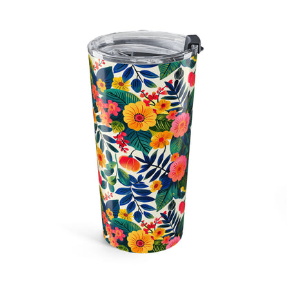 Blossom Bliss Insulated Tumbler - 20 oz. Stainless Steel, Glossy Finish