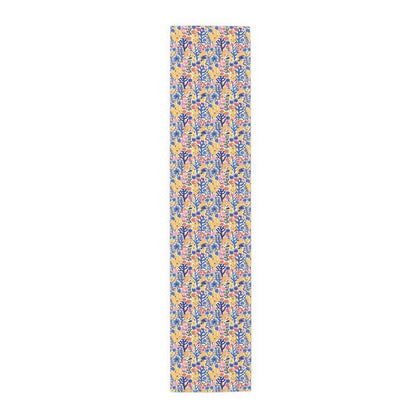 Coral Bloom Harmony Table Runner - Cotton Twill - Available in 2 sizes: 16" x 72" and 16" x 90".