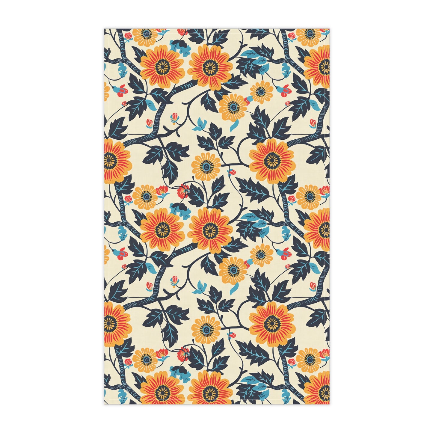 Golden Vine Tapestry Kitchen Towel - Cotton Twill - 18" x 30"
