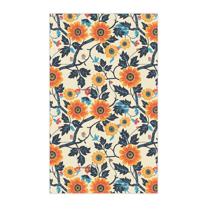 Golden Vine Tapestry Kitchen Towel - Cotton Twill - 18" x 30"
