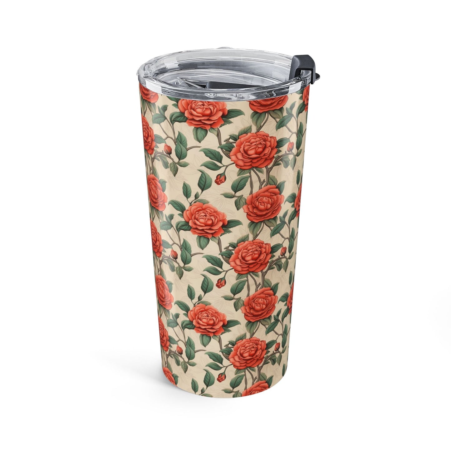 Romantic Rose insulated tumbler left view