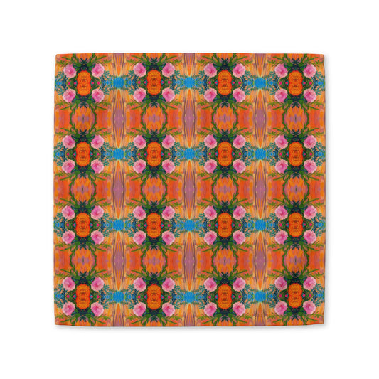 Floral Fiesta Cotton Twill Napkin - Available in 2 sizes: 10'' x 10'' and 22'' x 22''.