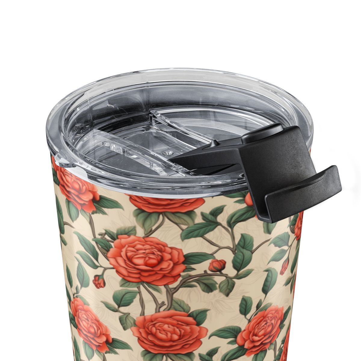 Romantic Rose insulated tumbler close-up