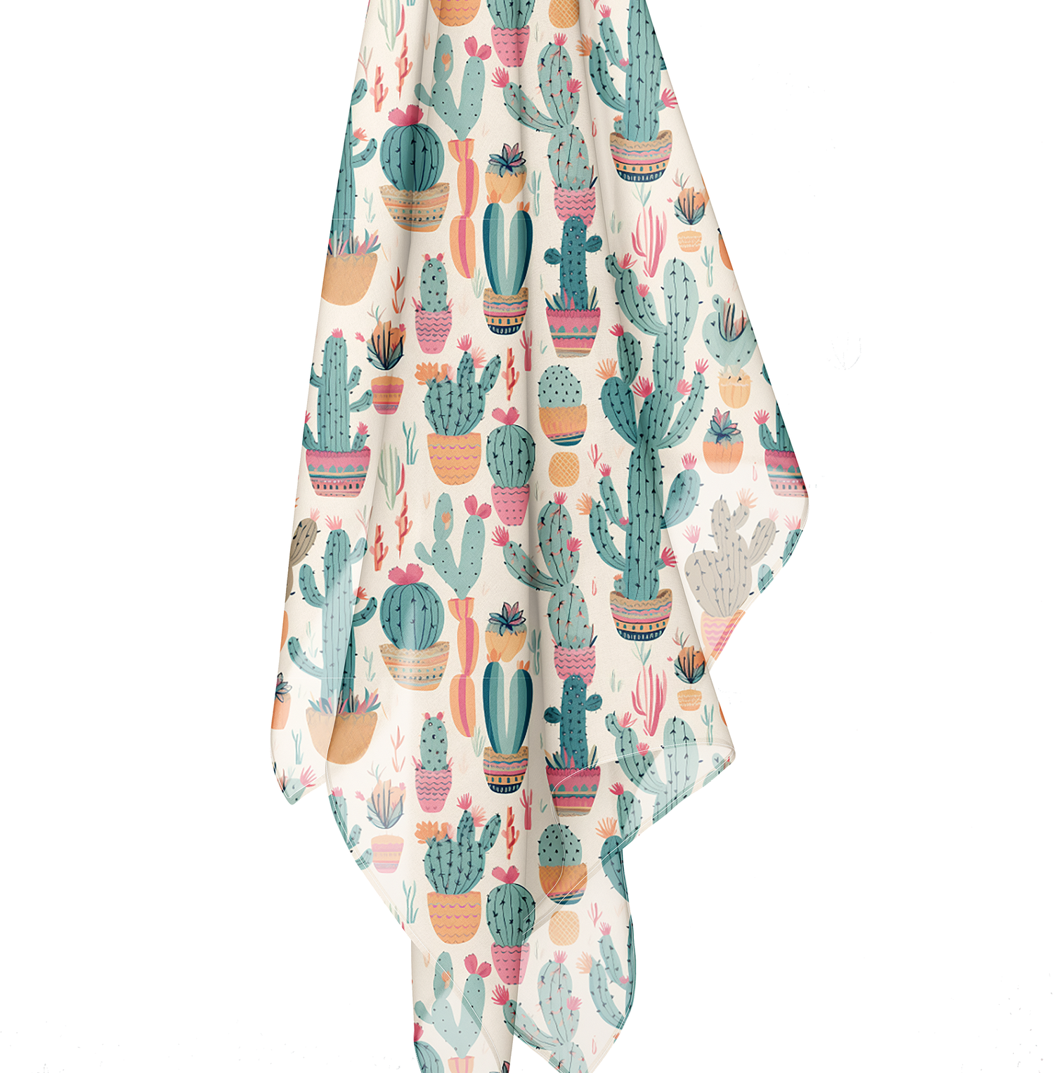 Desert Bloom Boom Poly Voile Scarf. Lightweight & Stylish Accessory, Available in 2 sizes: 25" x 25" or 50" x 50"