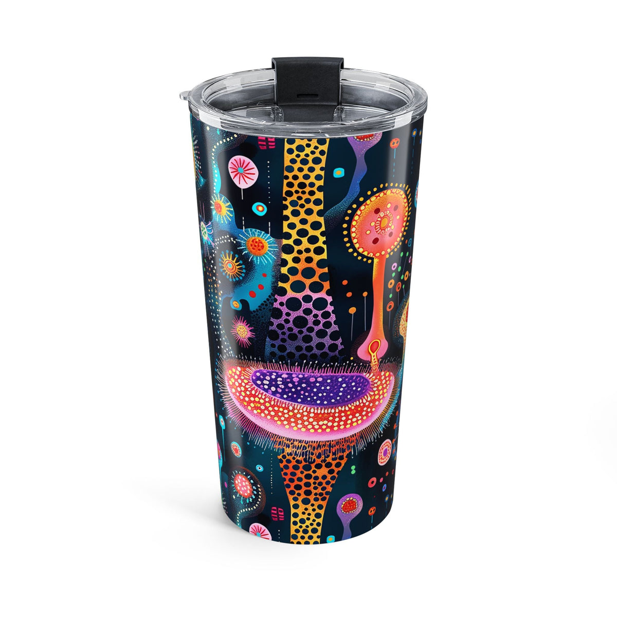 Surreal Seascape Forest insulated tumbler back view