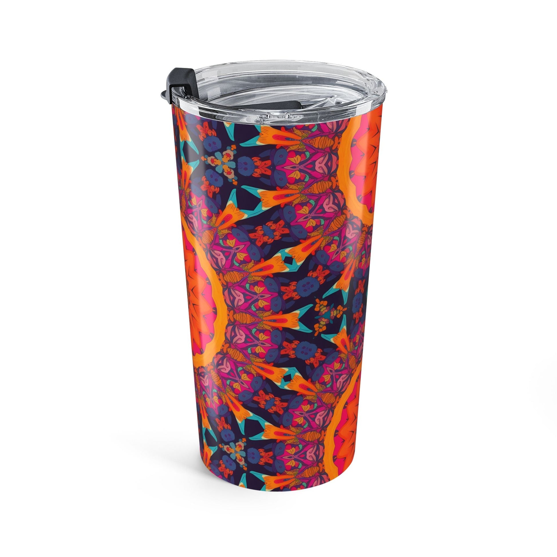 Fiery Mosaic Magic insulated tumbler right view
