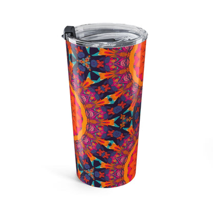Fiery Mosaic Magic insulated tumbler right view