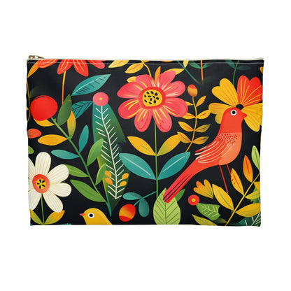 Blooming Bird Wonderland Accessory Pouch - back view