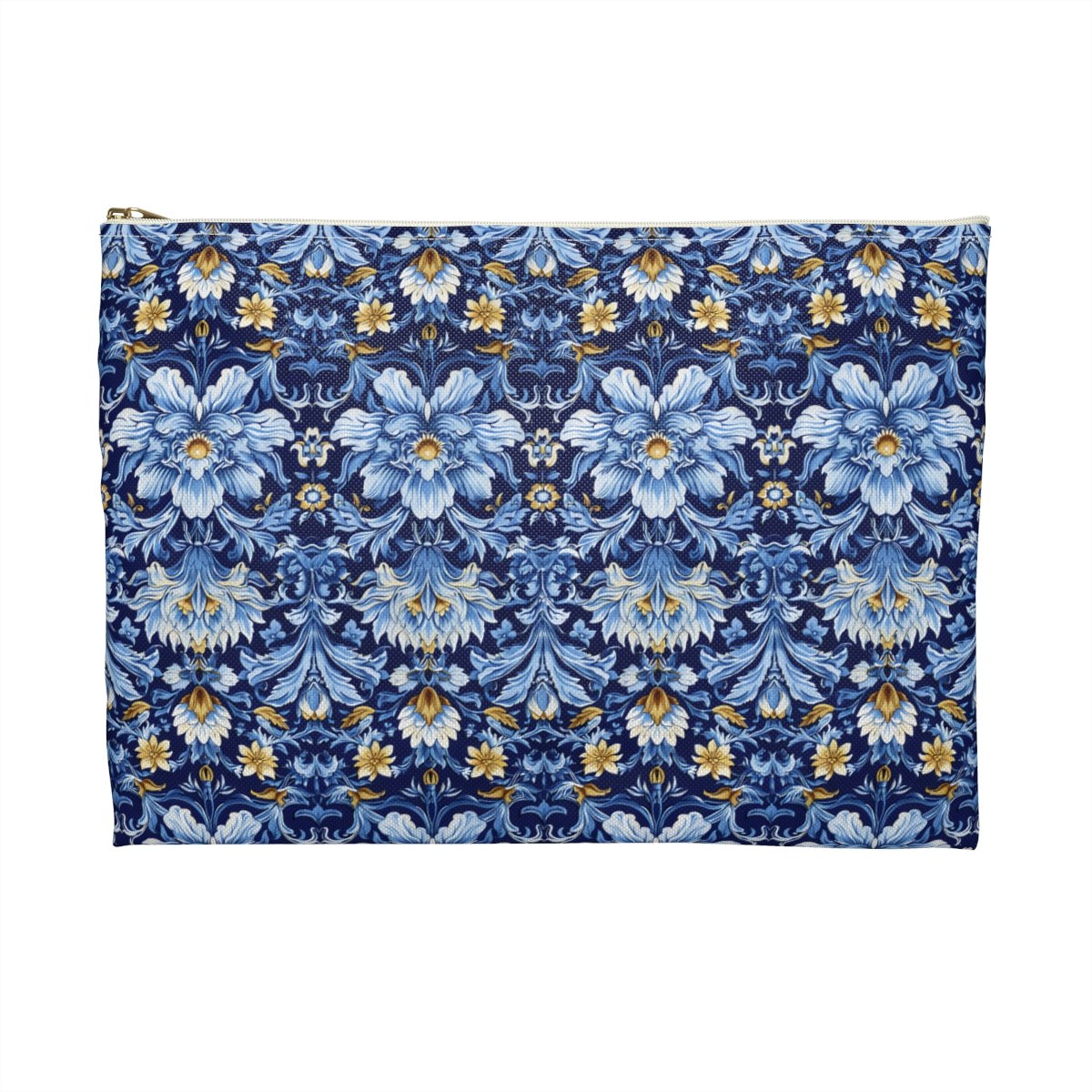 British Heritage Floral Accessory Pouch - back view