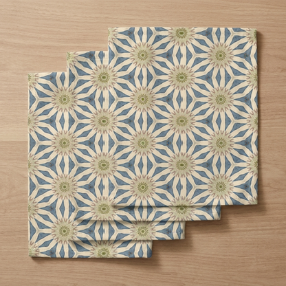 Celestial Harmony dinner napkin set flat lay